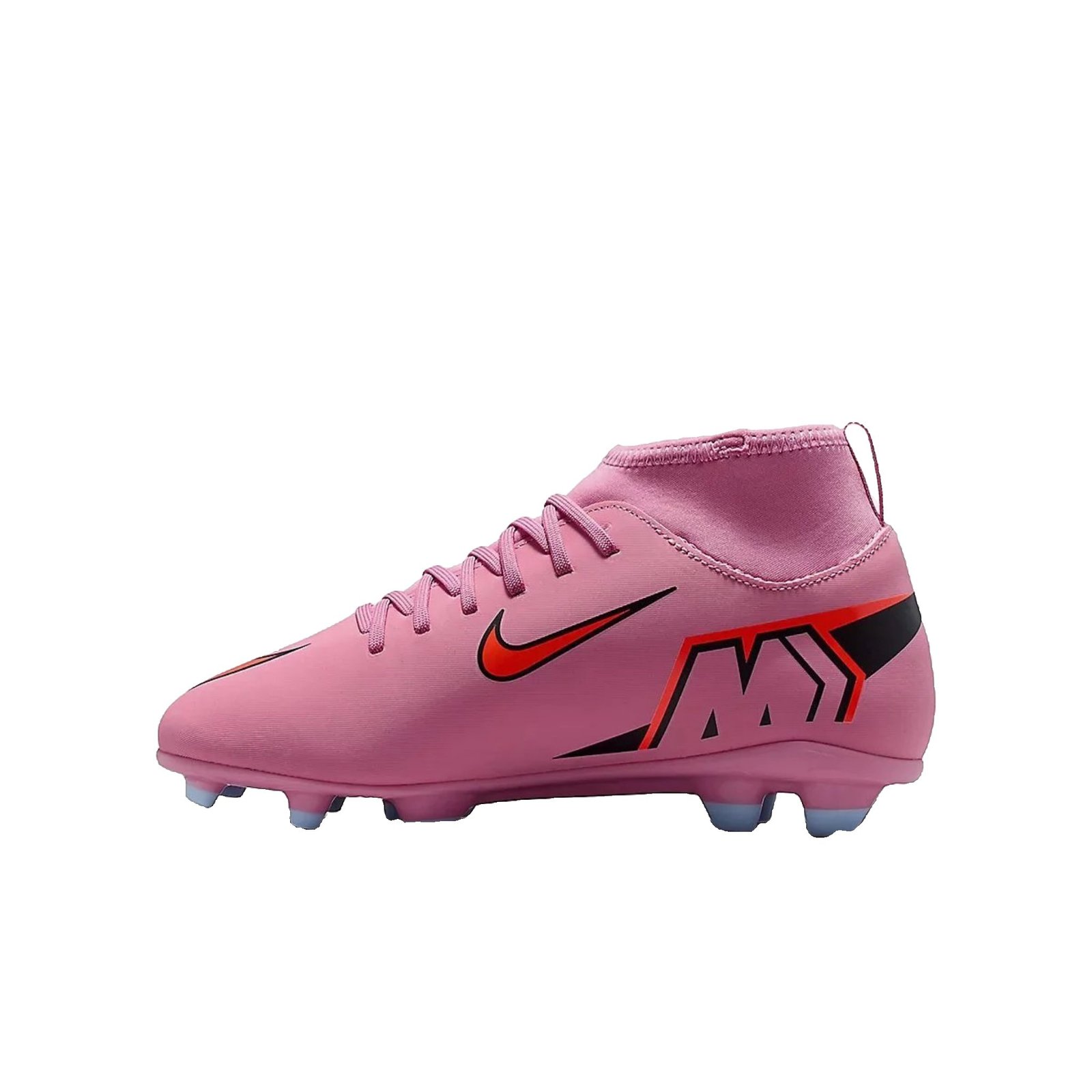 Chaussures de football Junior Nike Zoom Mercurial Superfly 10 Club FG/MG – Magic Flamingo/Noir/Rouge Total
